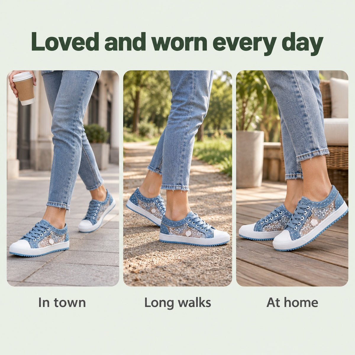 Violet – Women's Arch Support Sneakers, worn every day