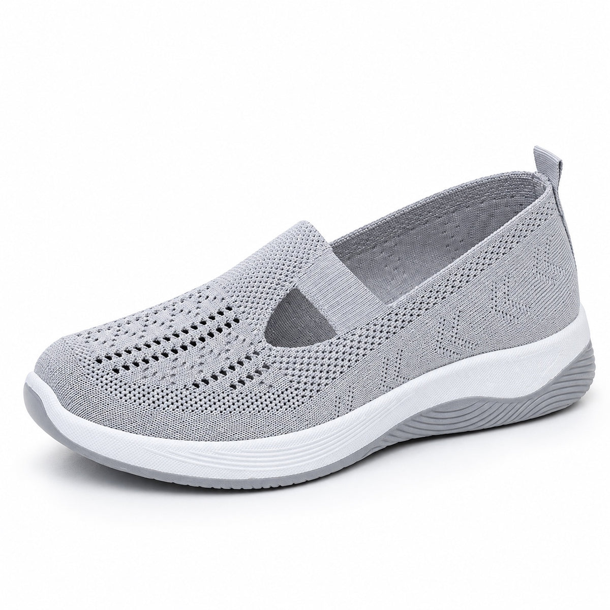 Walsh – Unisex Slip-On Shoes in Gray