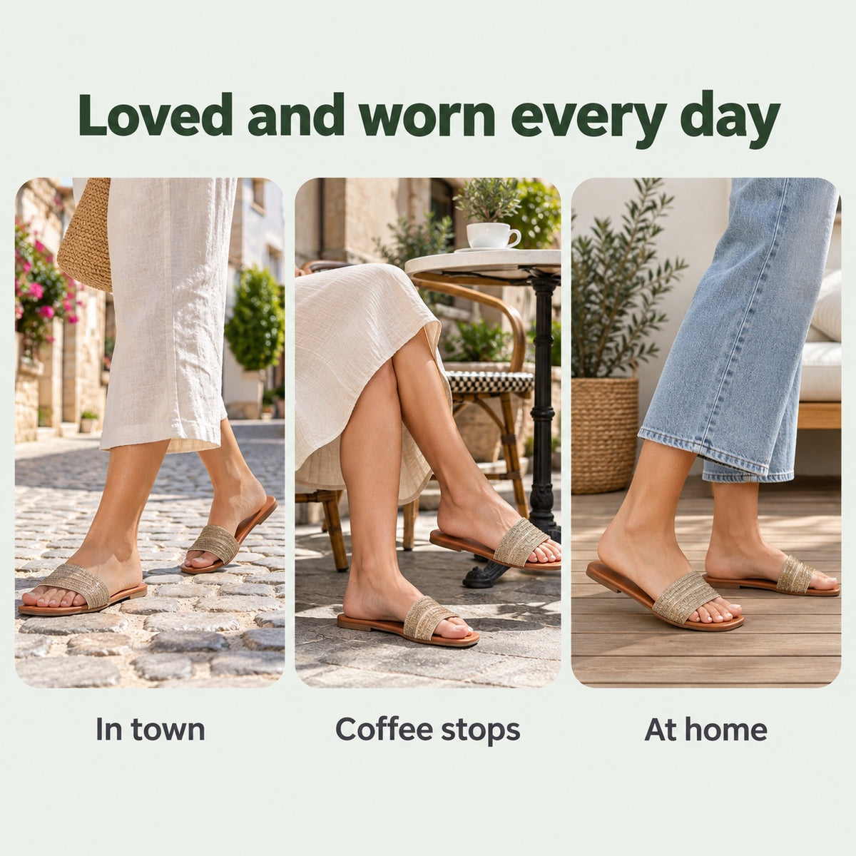 Wanda – Women's Comfortable Sandals, worn every day