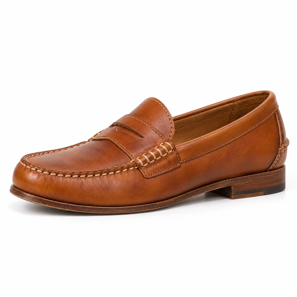 Webb – Unisex Orthopedic Loafers in Cognac Brown