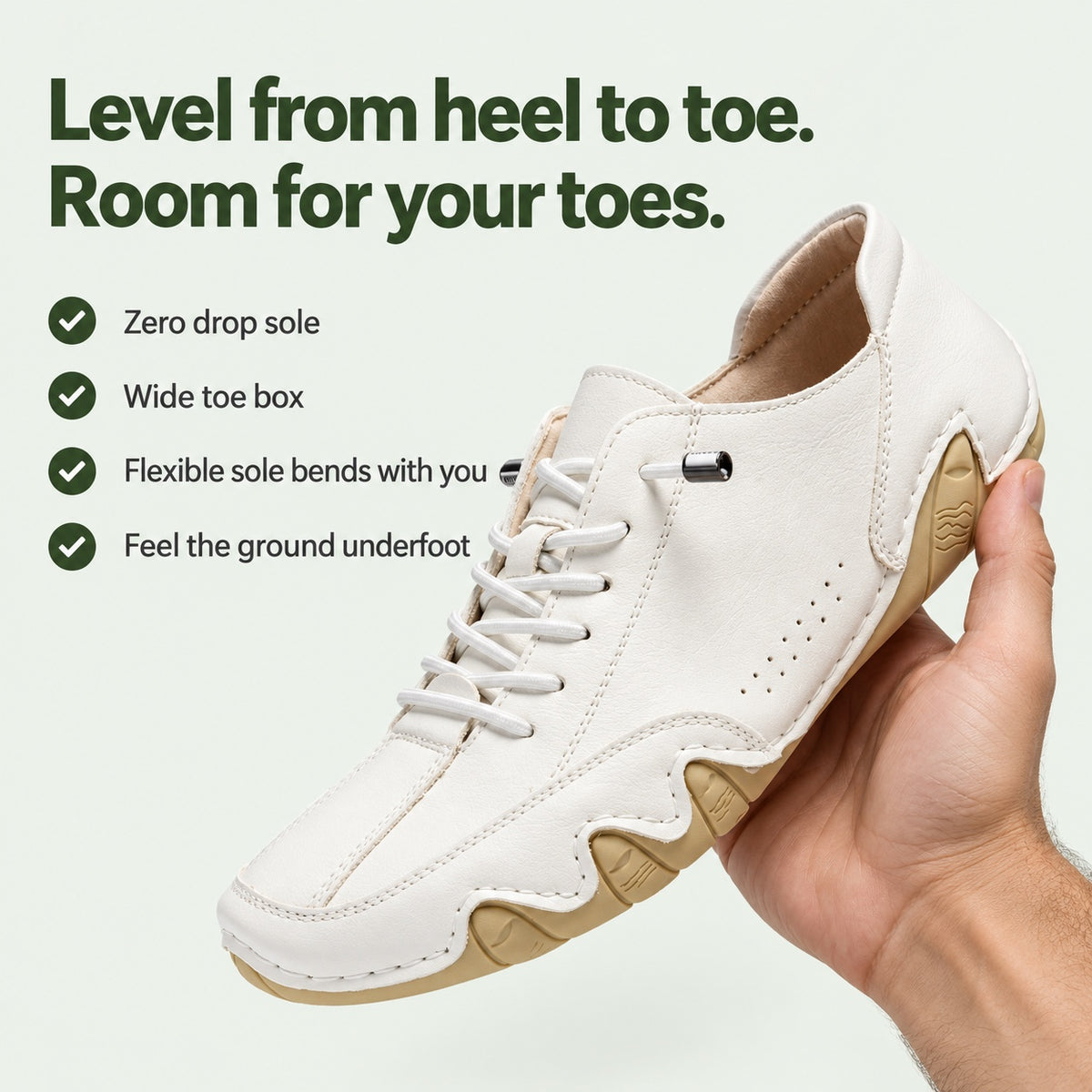 Wendell – Men's Barefoot Shoes, key benefits