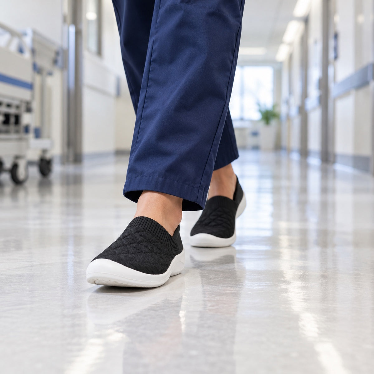 Wendy – Women's Nursing Loafers, worn on a walk