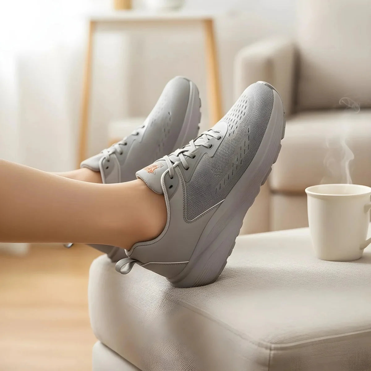 Gray – Unisex Wide Toe Box Sneakers for All-Day Comfort
