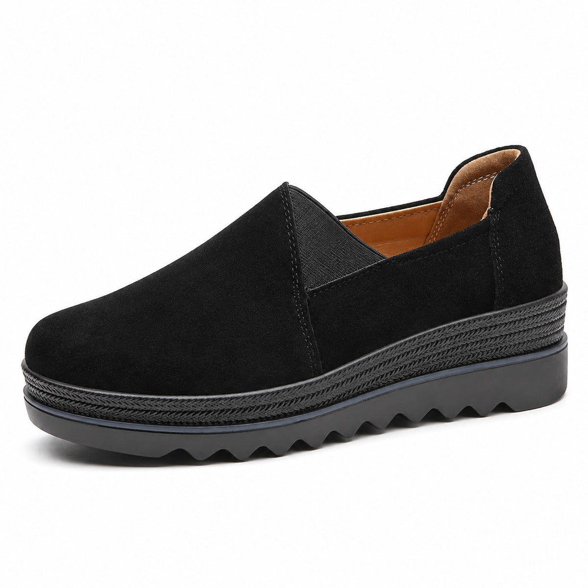 Wilma – Women's Nursing Loafers in Black (Closed Design)