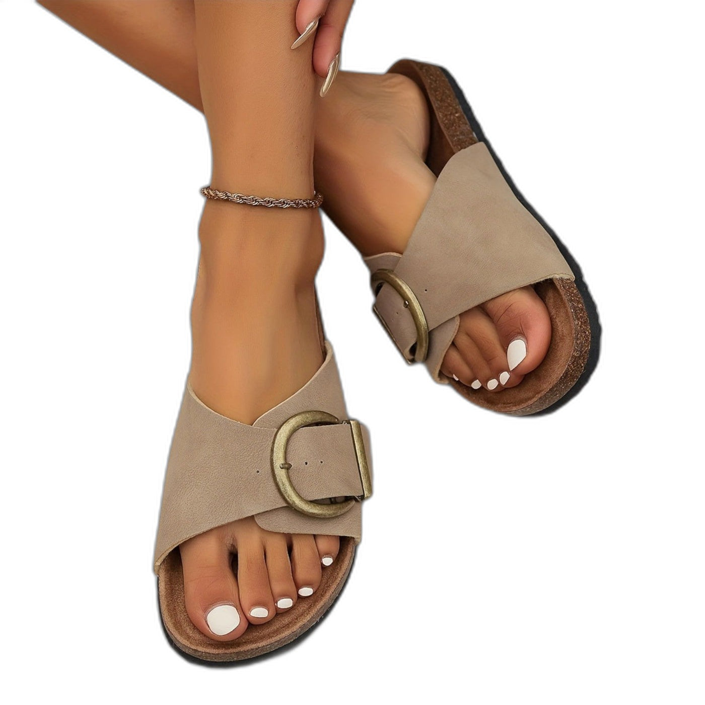 Elizabeth – Sandalias de mujer cómodas con plantilla acolchada