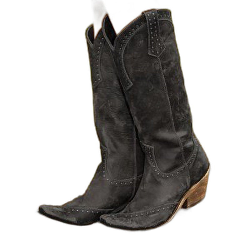 Crystal – Women's Wide Calf Boots with a Stretch Shaft