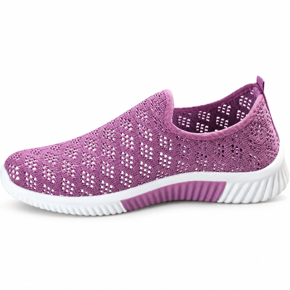 Wood – Unisex Wide Toe Box Sneakers in Purple