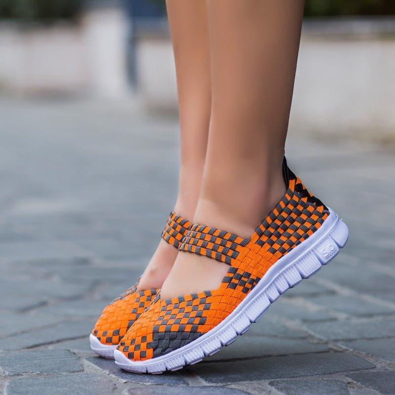 Wide Fit Slip-On Sneakers for Bunions & Swollen Feet - Memory Foam