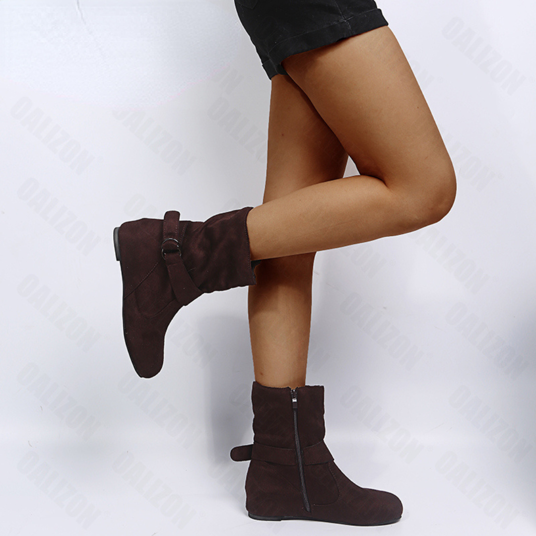 OCW Women Slouchy Boots Comfort Suede Non-slip Casual  Walking Winter Boots