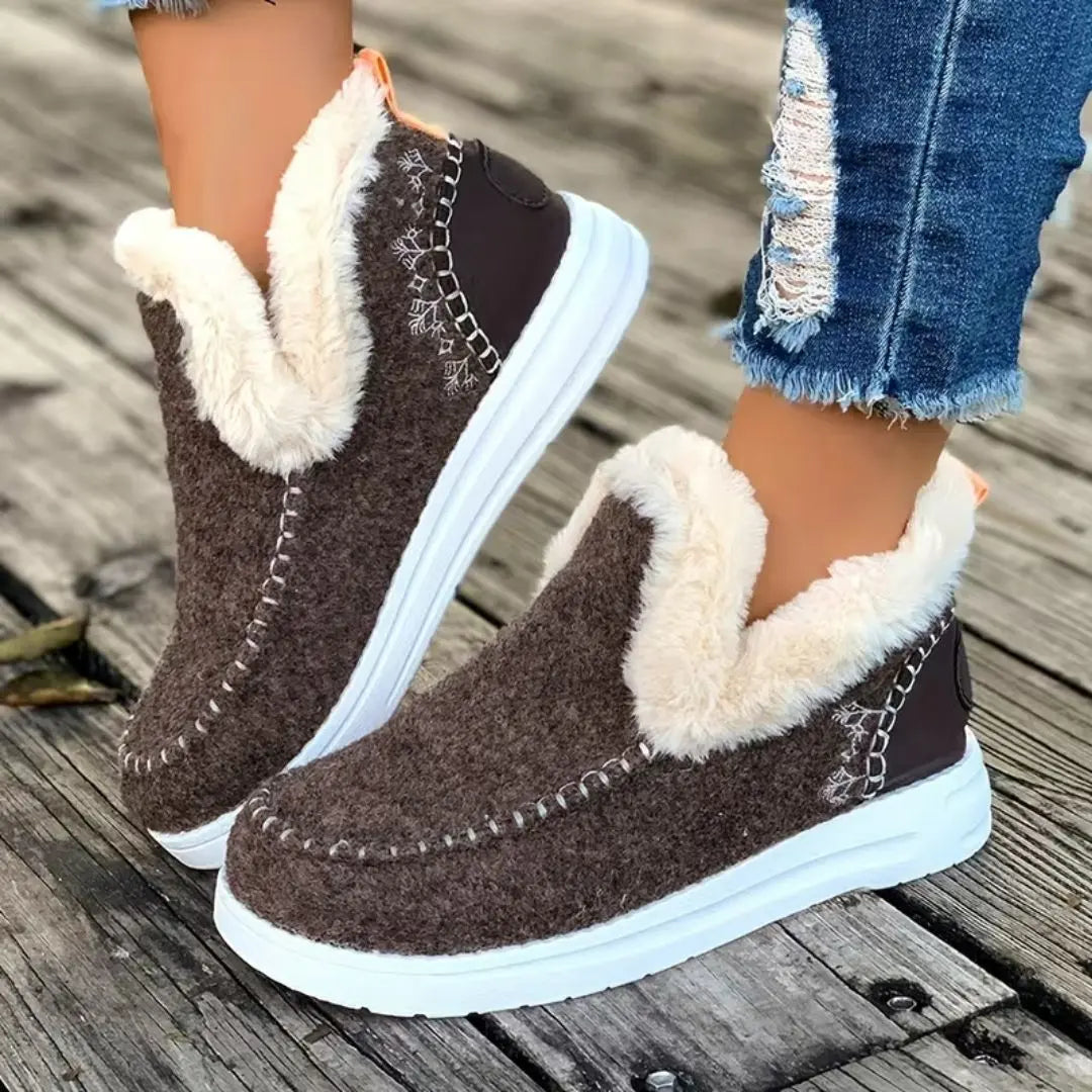 Winterholt Women's Faux Fur Lined Ankle Boots
