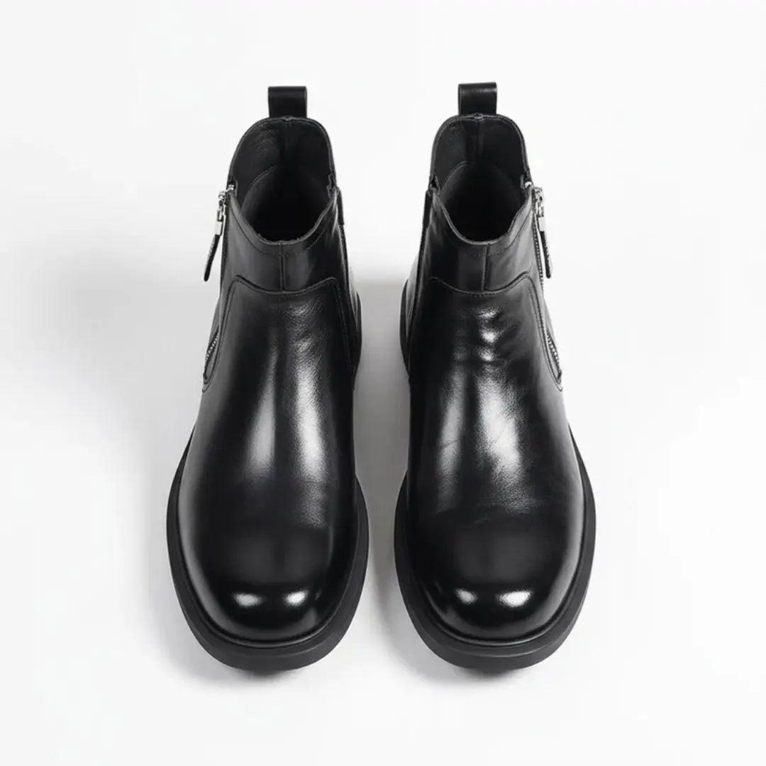 The Ironwood Men's Leather Side-Zip Dress Boot