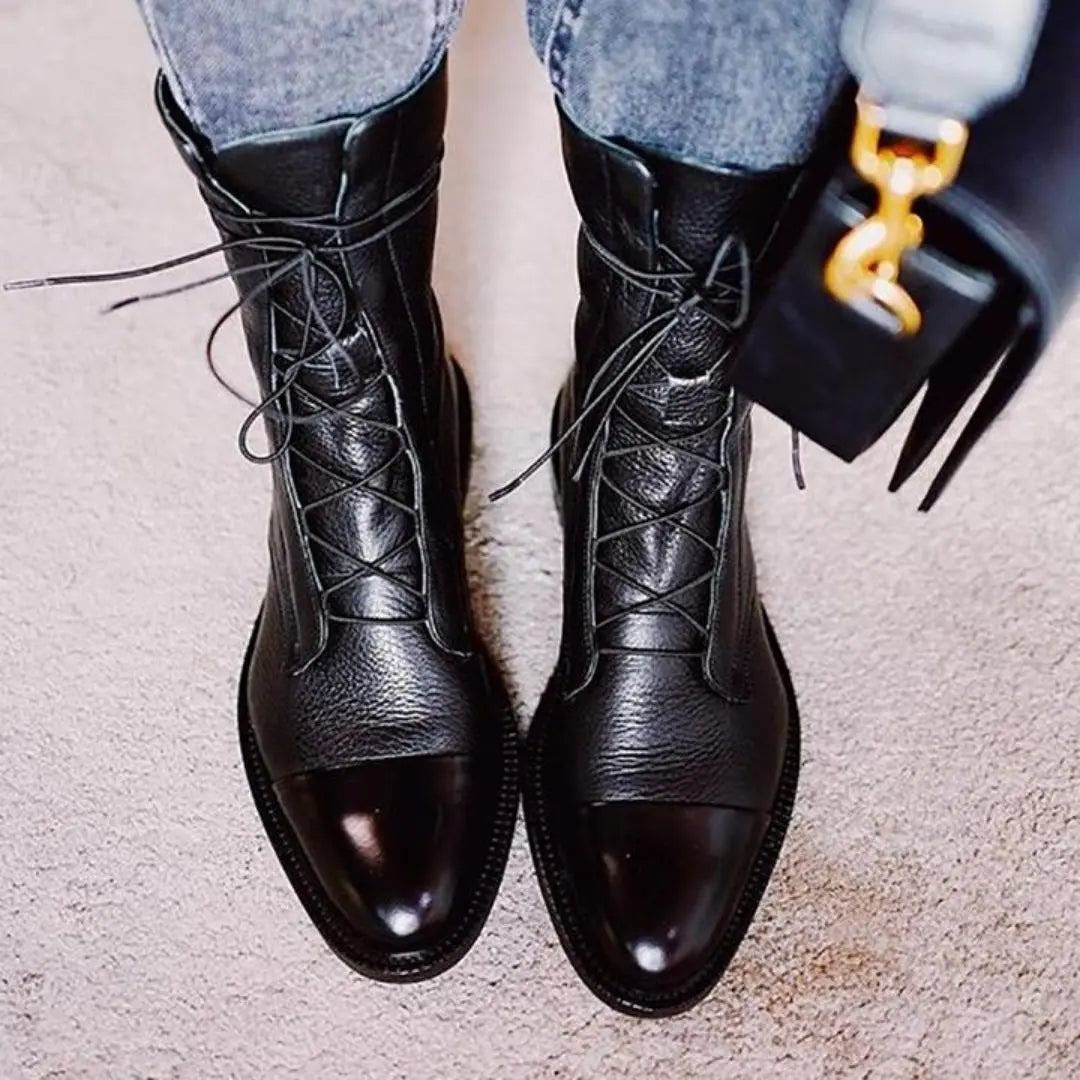 Sophia Women's Lace-Up Ankle Boots