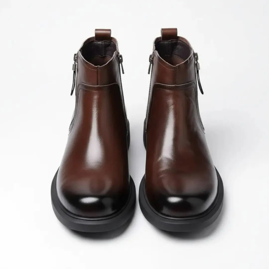 The Ironwood Men's Leather Side-Zip Dress Boot