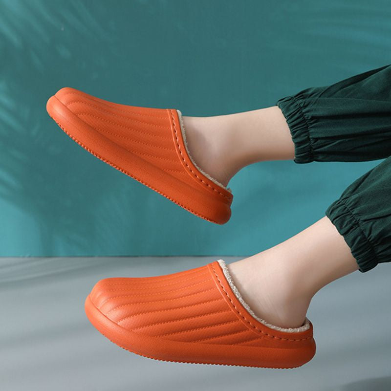 OCW Women Winter Warm Fur Comfortable Waterproof Nonslip Home Slippers