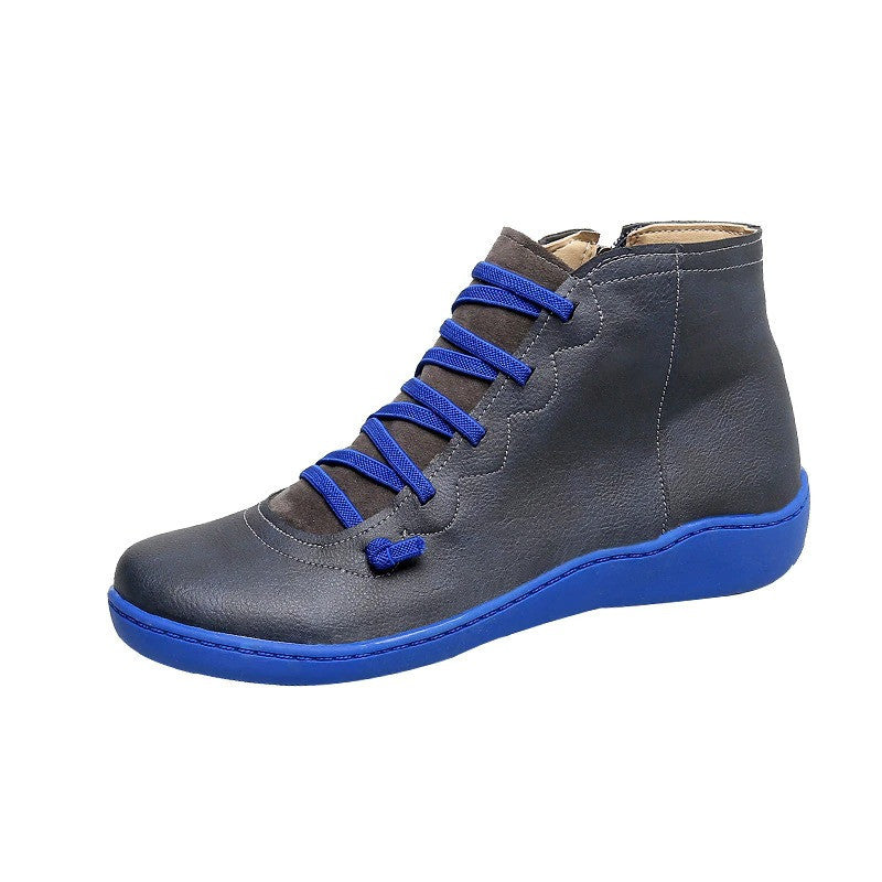 Women Orthopedic Boots Leather Waterproof Vintage Keep Warm