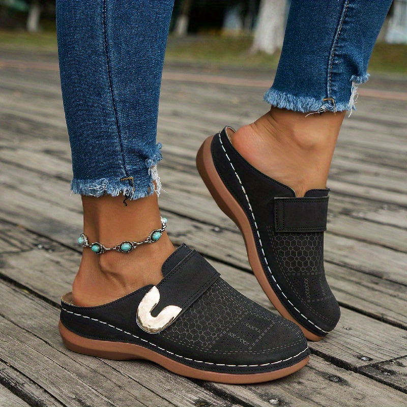 Women's Orthopedic Slippers Suede Non-Slip Sole Mules