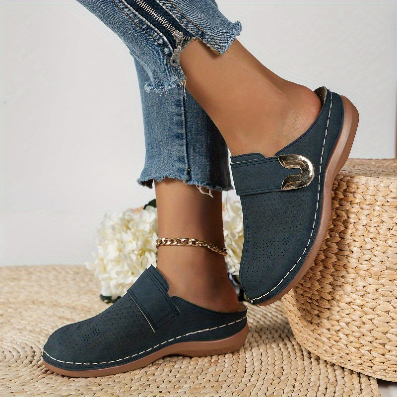 Women's Orthopedic Slippers Suede Non-Slip Sole Mules