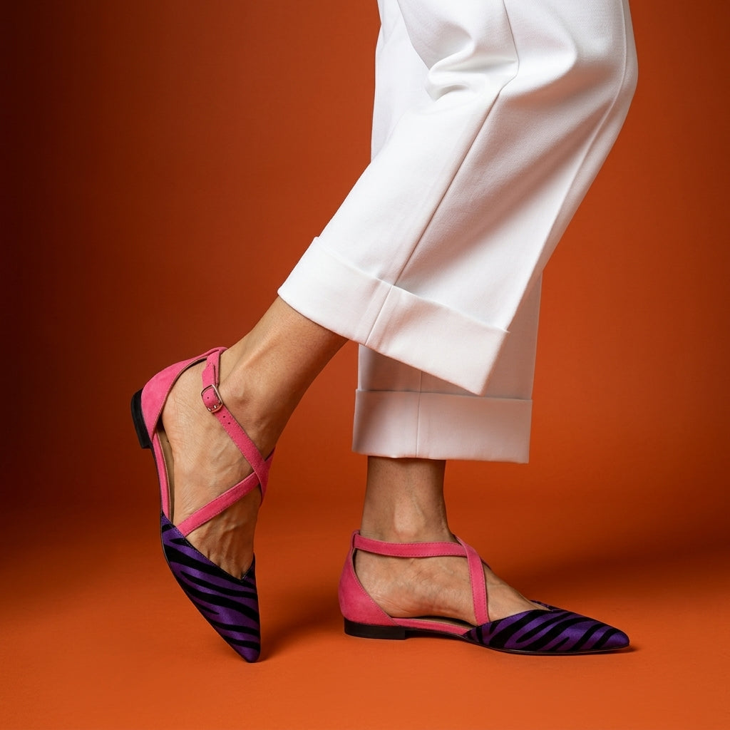 Naxos Orthopedic Cross-Strap Flats