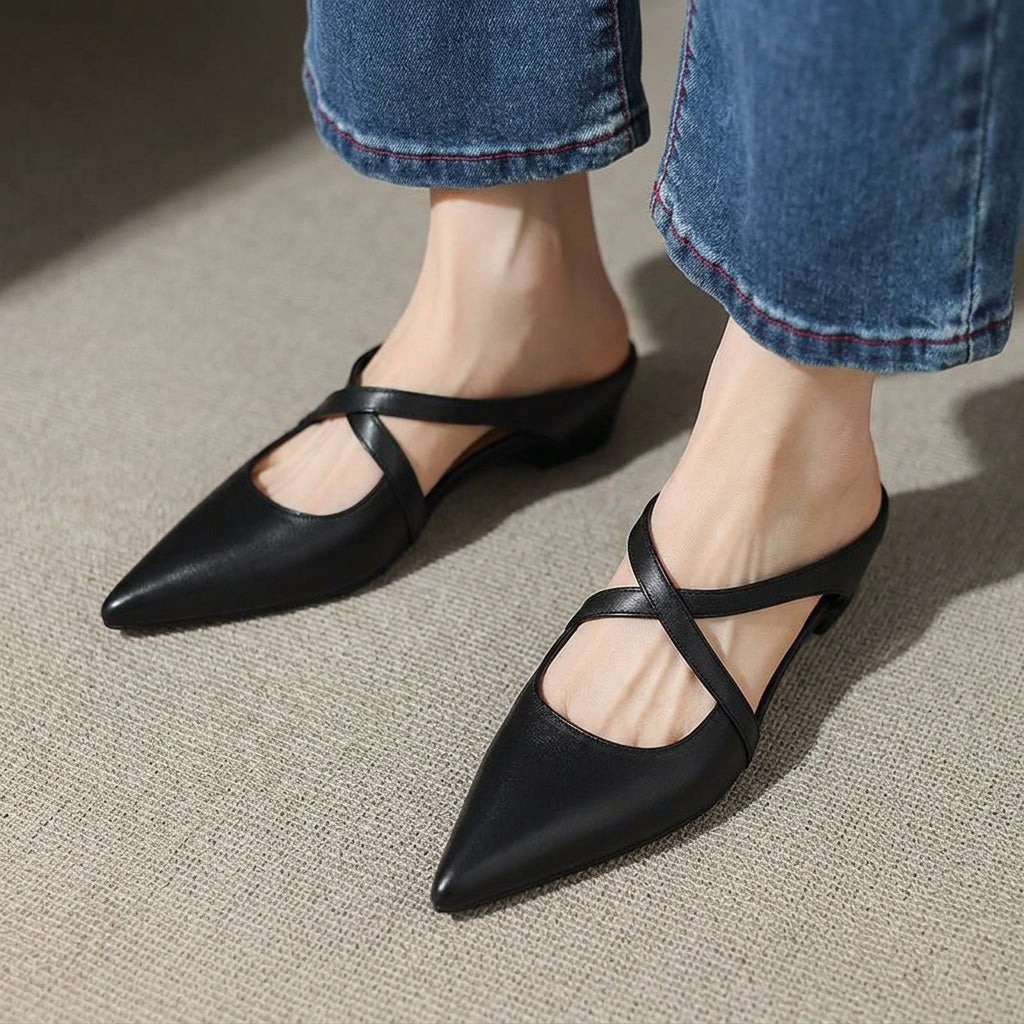 Granada Orthopedic Leather Mules