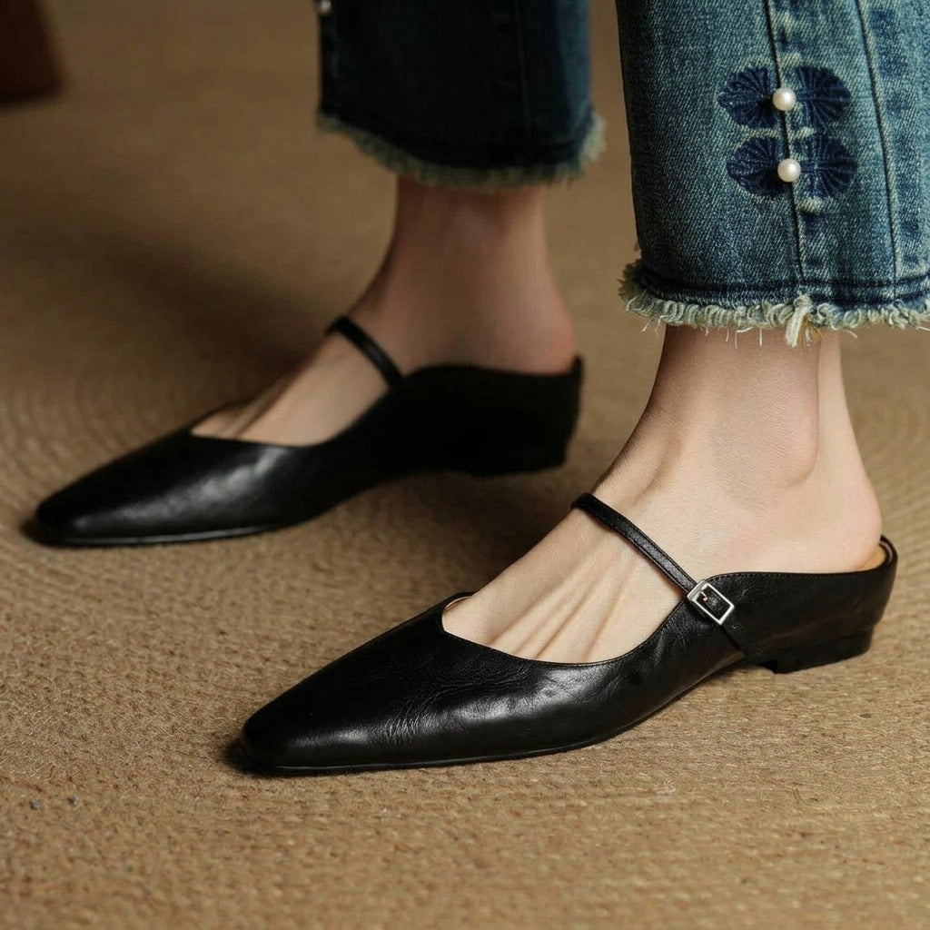Ronda Orthopedic Leather Mules