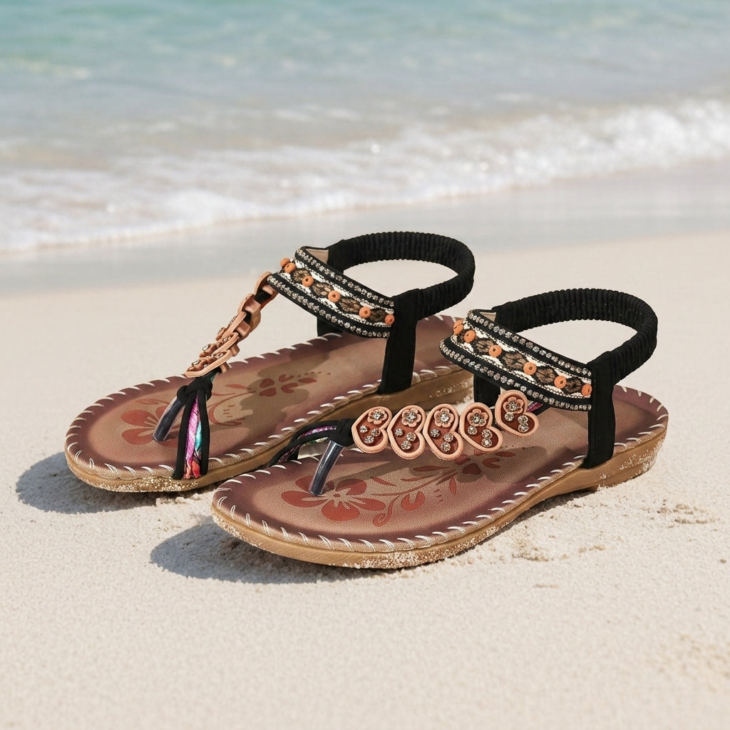 Bohemia Embellished Orthopedic Sandal