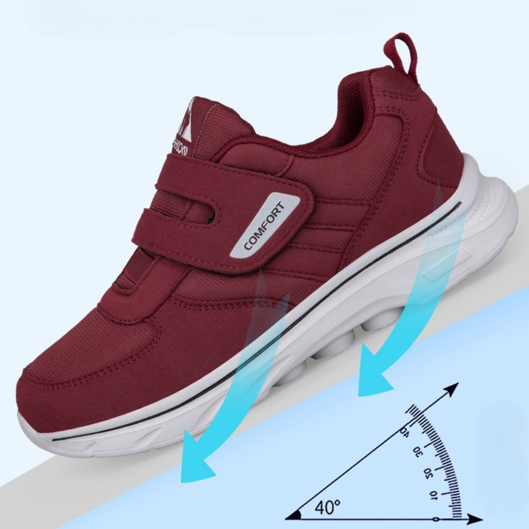 OCW Women Orthopedic Good Walking Shoes Soft Cushion Sole Standing All Day Velcro Strap Sneakers
