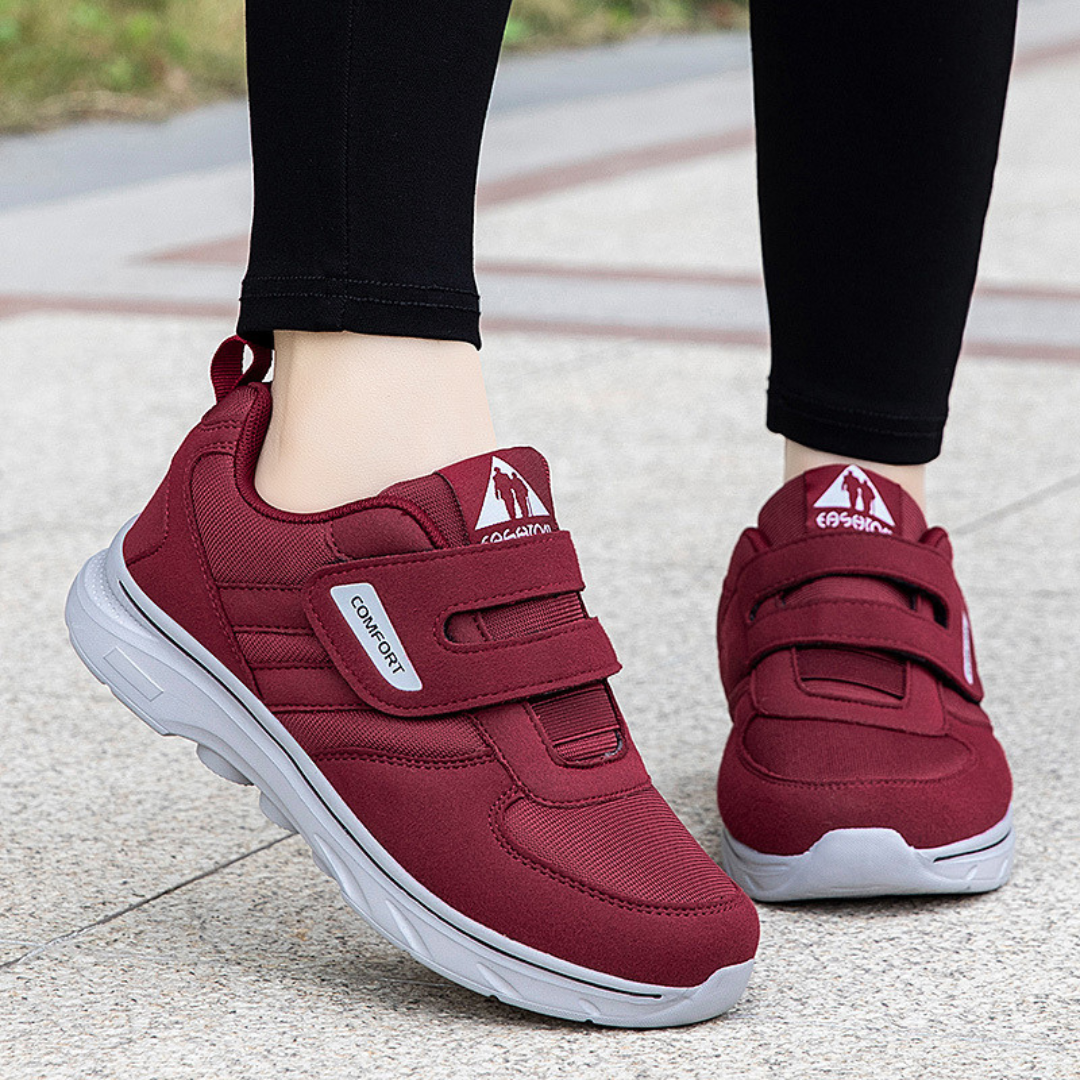 OCW Women Orthopedic Good Walking Shoes Soft Cushion Sole Standing All Day Velcro Strap Sneakers