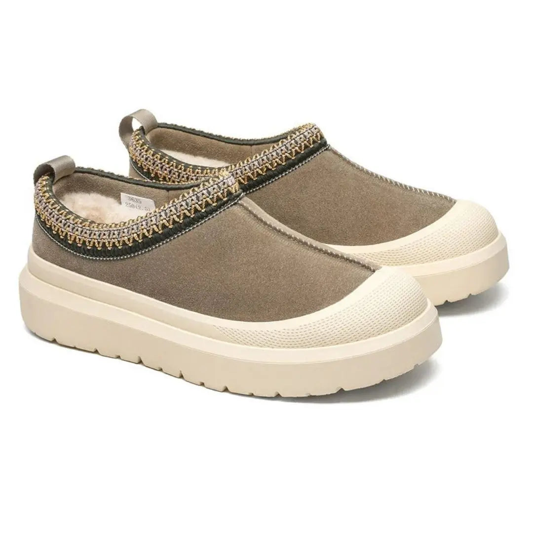 Kmaugg Suede Sherpa-Lined Slip-On Sneakers