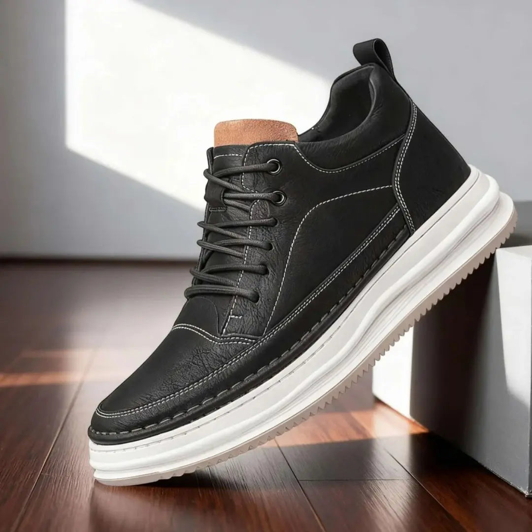 Robert Johnson Men's Leather Mid-Top Sneakers