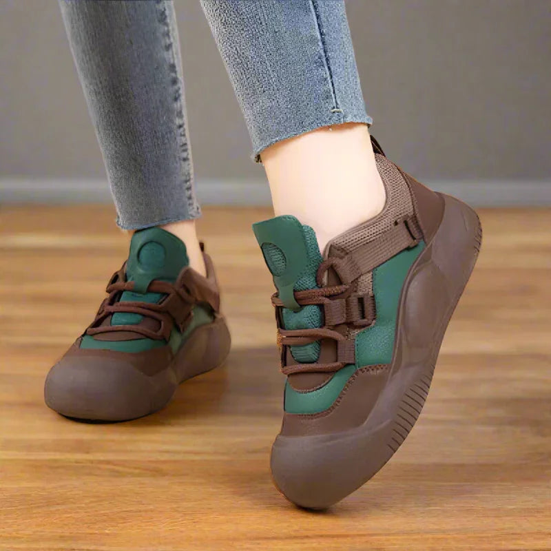 Women's Wide Toe Box Platform Sneakers