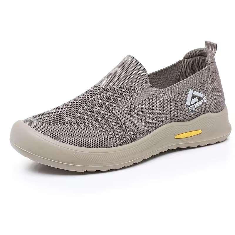 Wide Fit Slip-On Knitted Sneakers