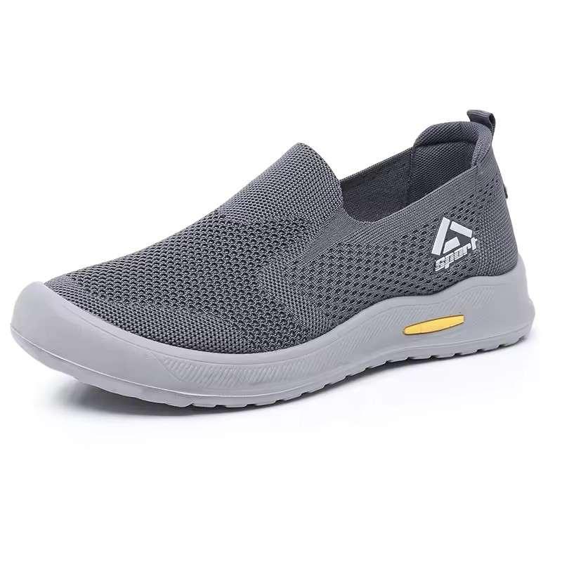 Wide Fit Slip-On Knitted Sneakers
