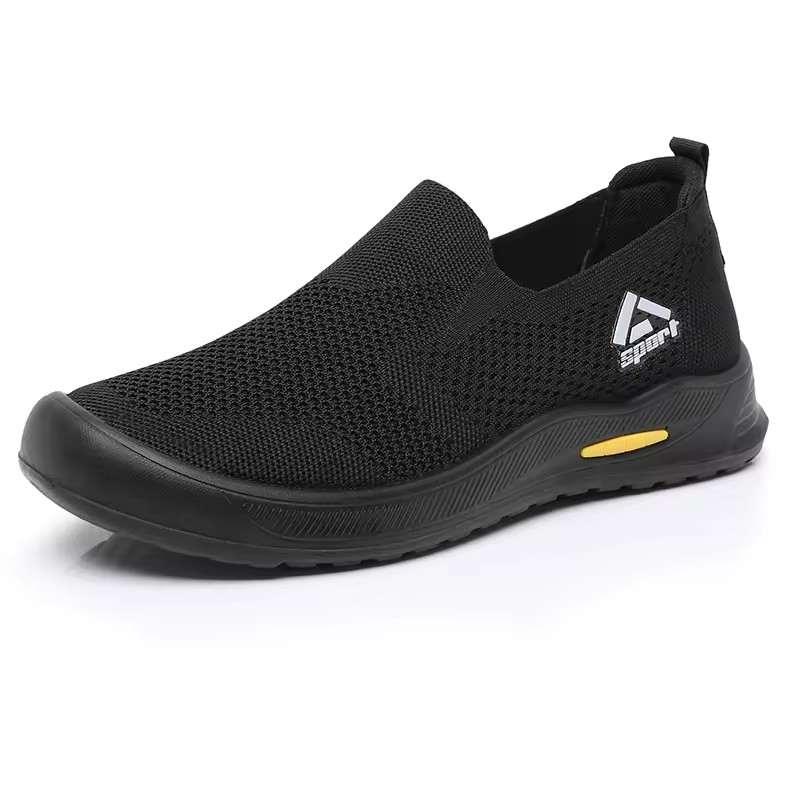 Wide Fit Slip-On Knitted Sneakers