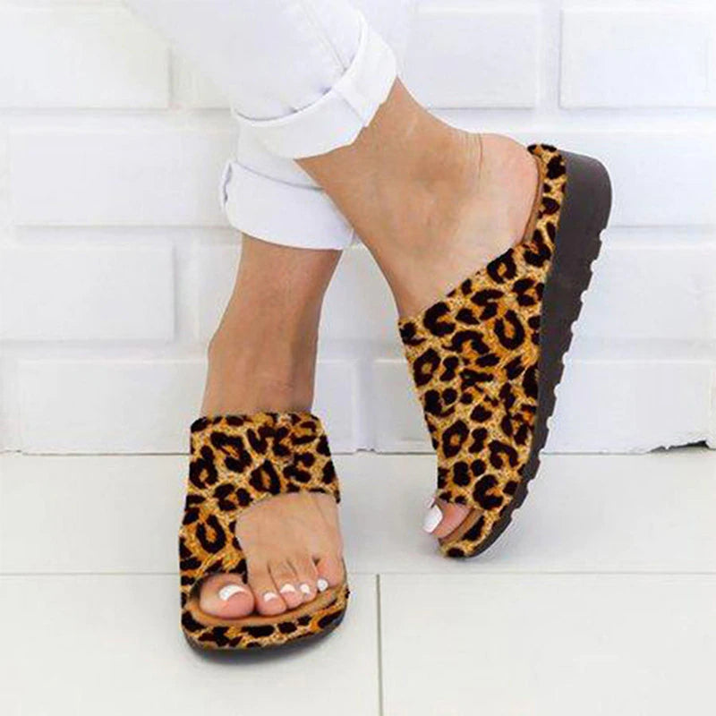 Premium Orthopedic Bunion Corrector Sandals for Women with Arch Support and PU Leather