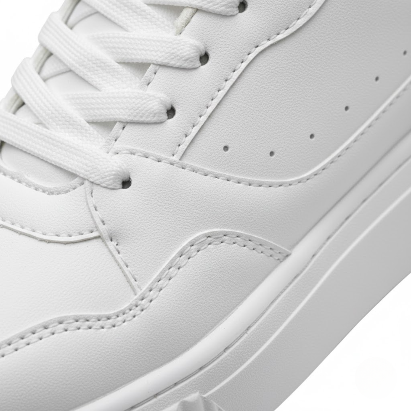 Women's Breathable White Walking Flat Sneakers Outdoor Running Fashion Sports Footwear
