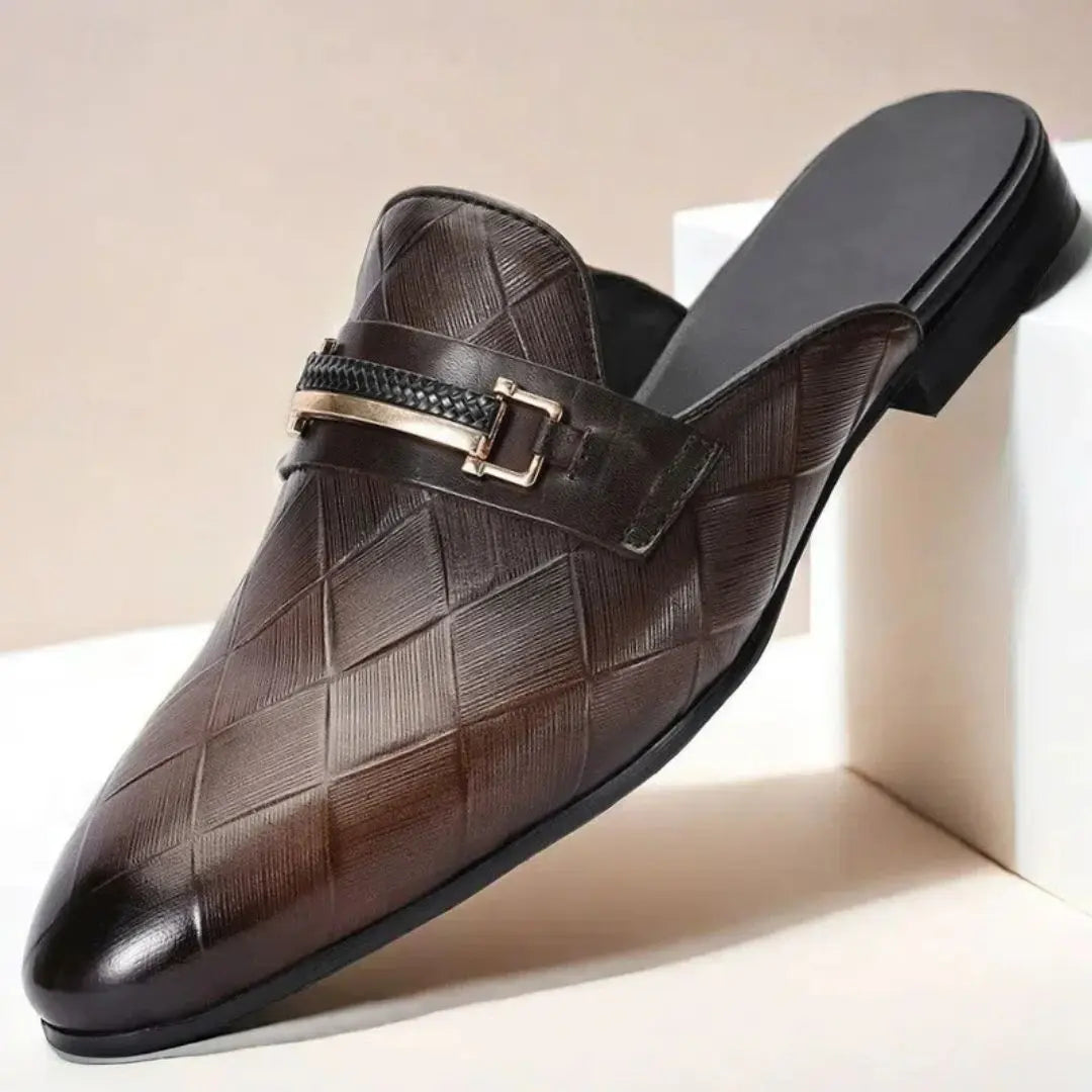Giancarlo Men's Genuine Leather Horsebit Mules