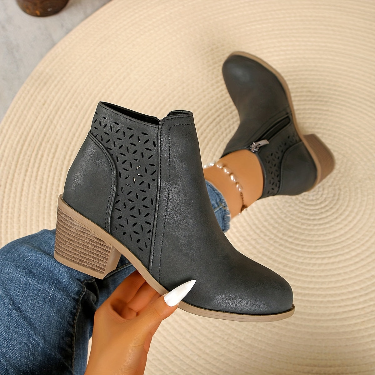 Women's Orthopedic Ankle Boots – Targeted Arch Support, Non-Slip Stability