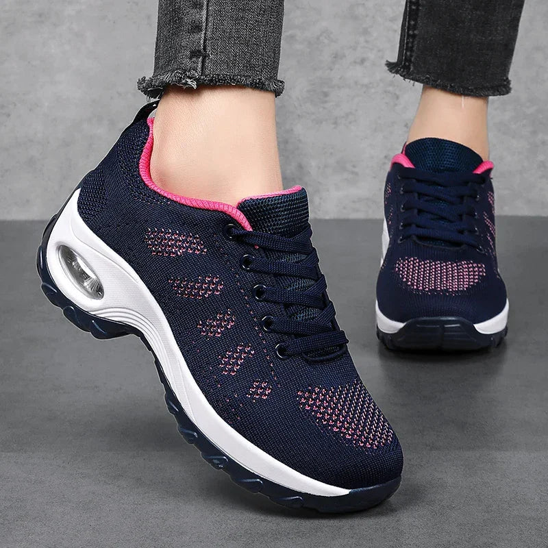 Women's Stretch Knit Sneakers with Spacious Fit