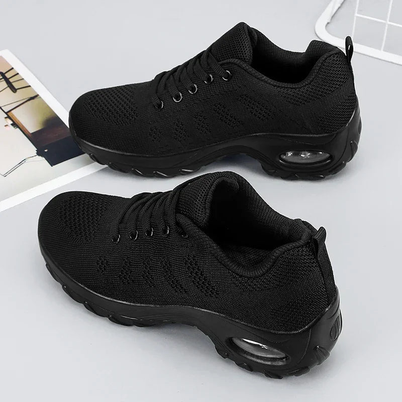 Women's Stretch Knit Sneakers with Spacious Fit