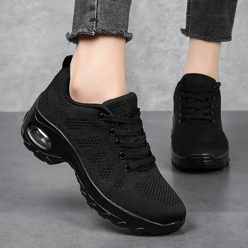 Women's Stretch Knit Sneakers with Spacious Fit