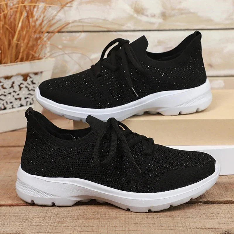Women's Breathable Knit Mesh Sport Sneakers