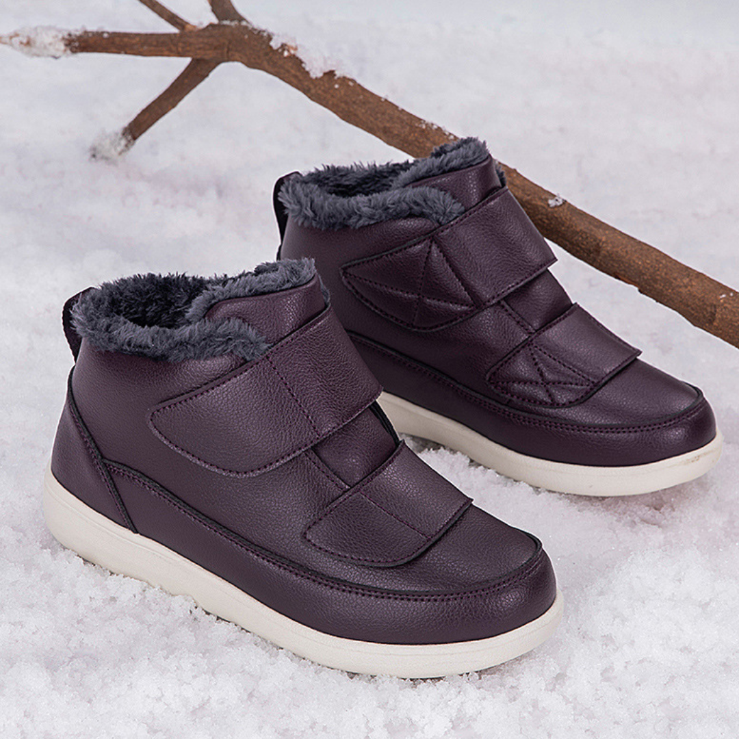 OCW Women Orthopedic Shoes Insulated Water-resistant Leather Comfortable Winter Walking
