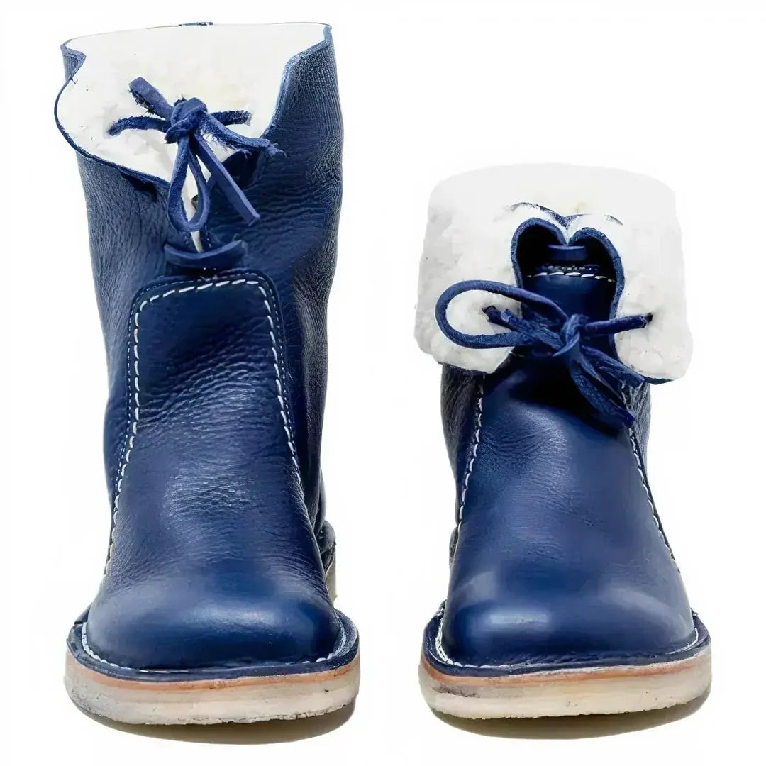 Women's Insulating Water-Resistant Vegan Leather Ankle Boots