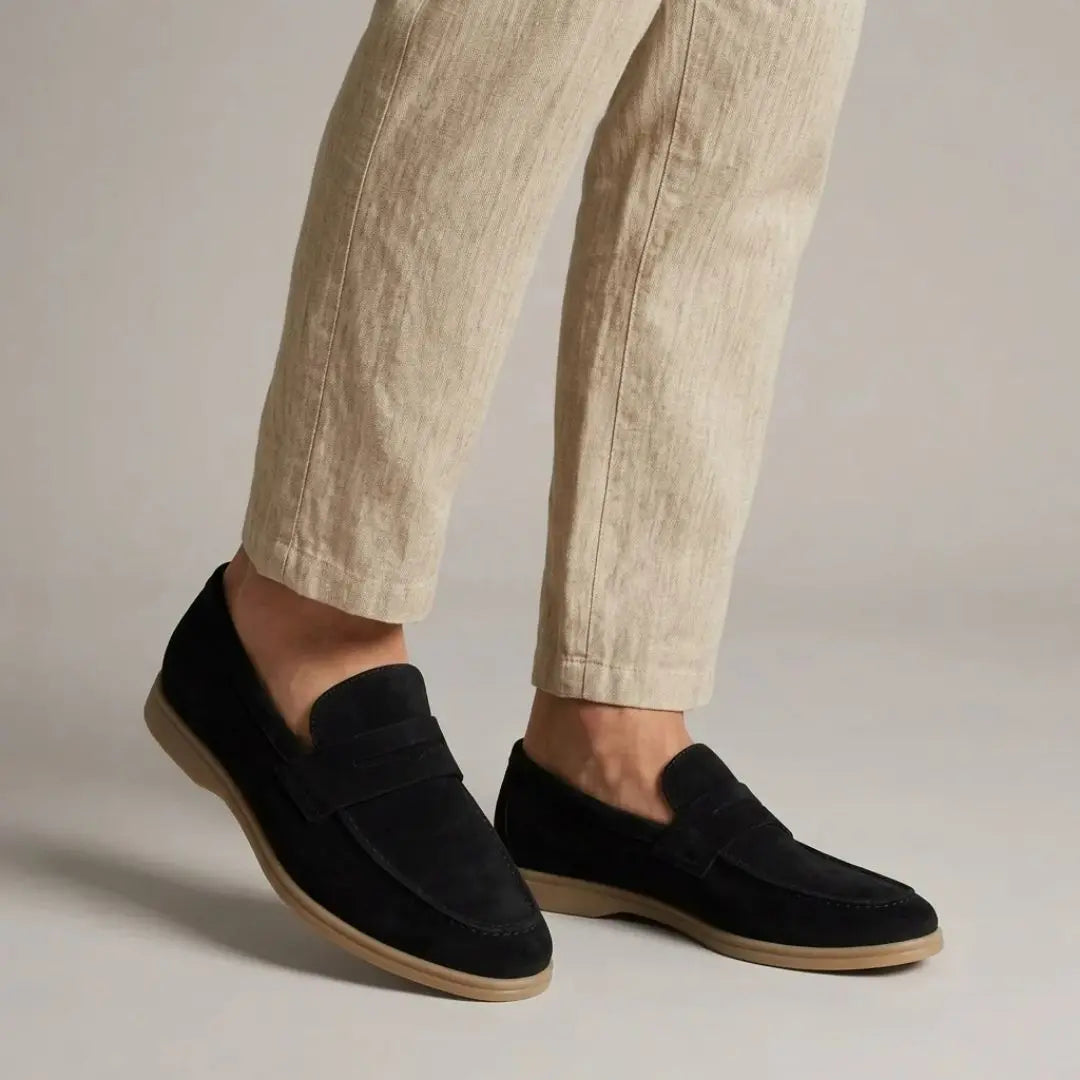 Montviro Men's Suede Loafers