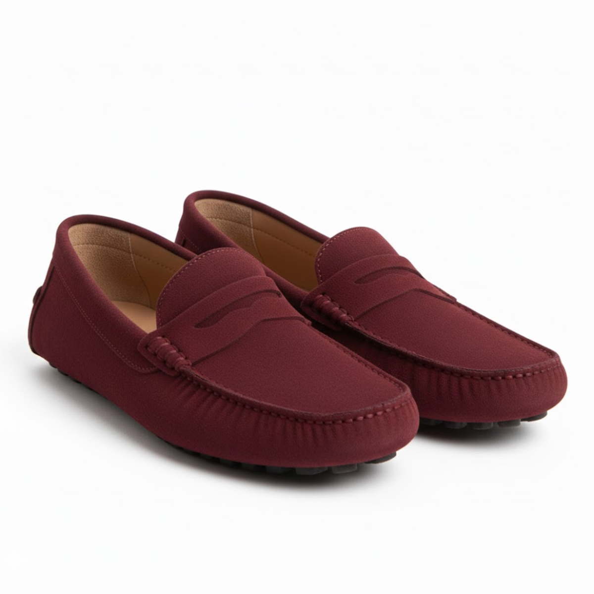 Men's Premium Genuine Leather Slip-On Loafers Classic Handcrafted Driving Moccasins