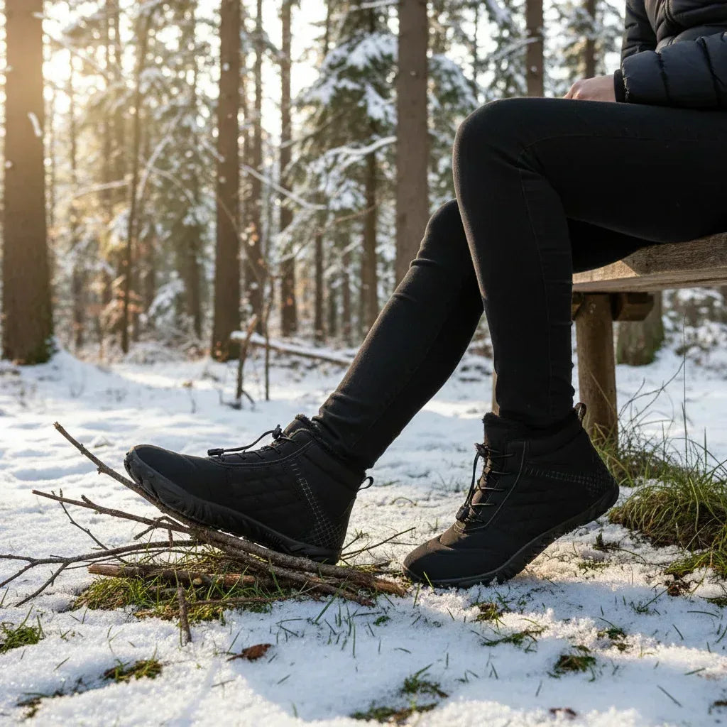 FrostSpire – Plush-Lined & Non-Slip Barefoot Boots