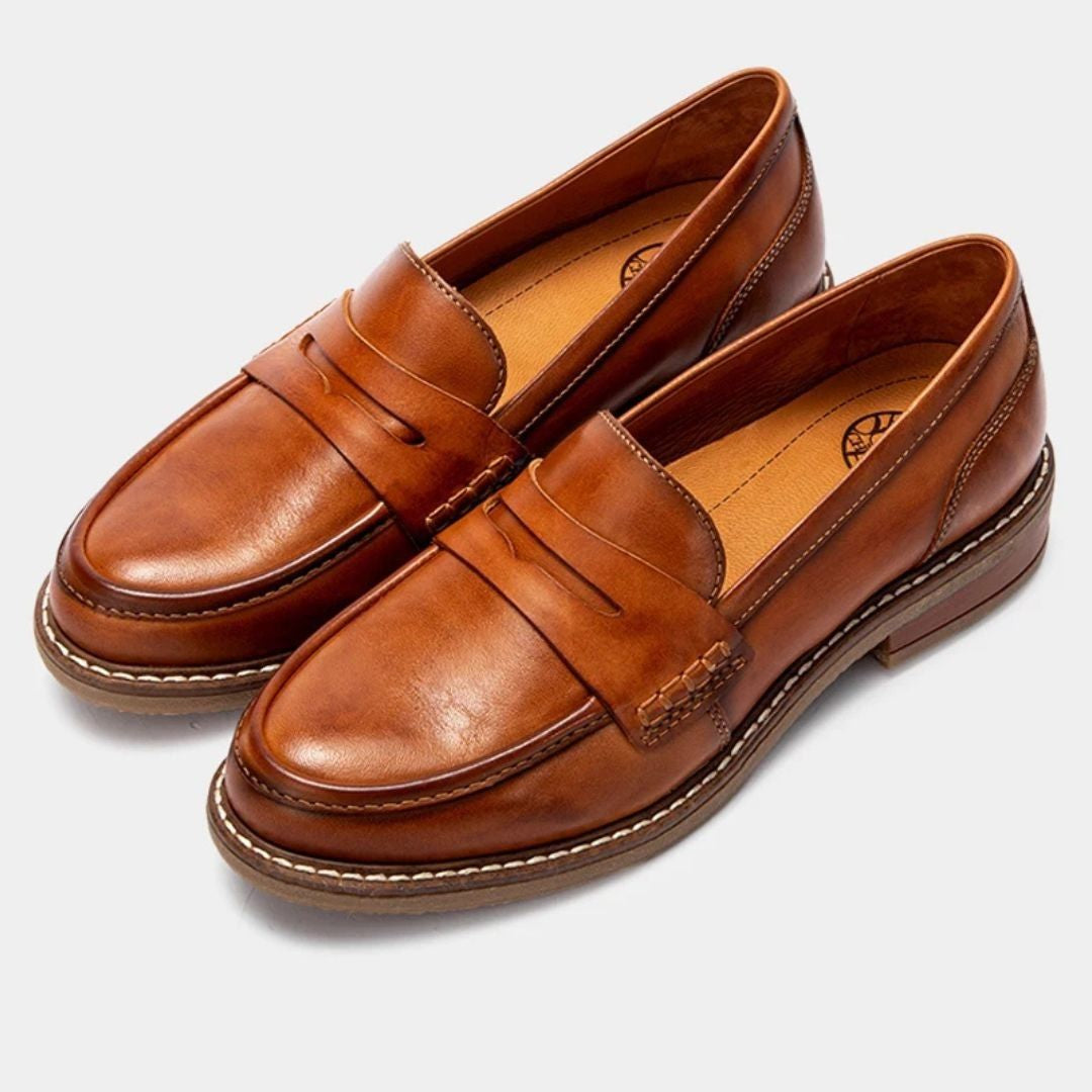 Rossano Orthopedic Leather Loafers