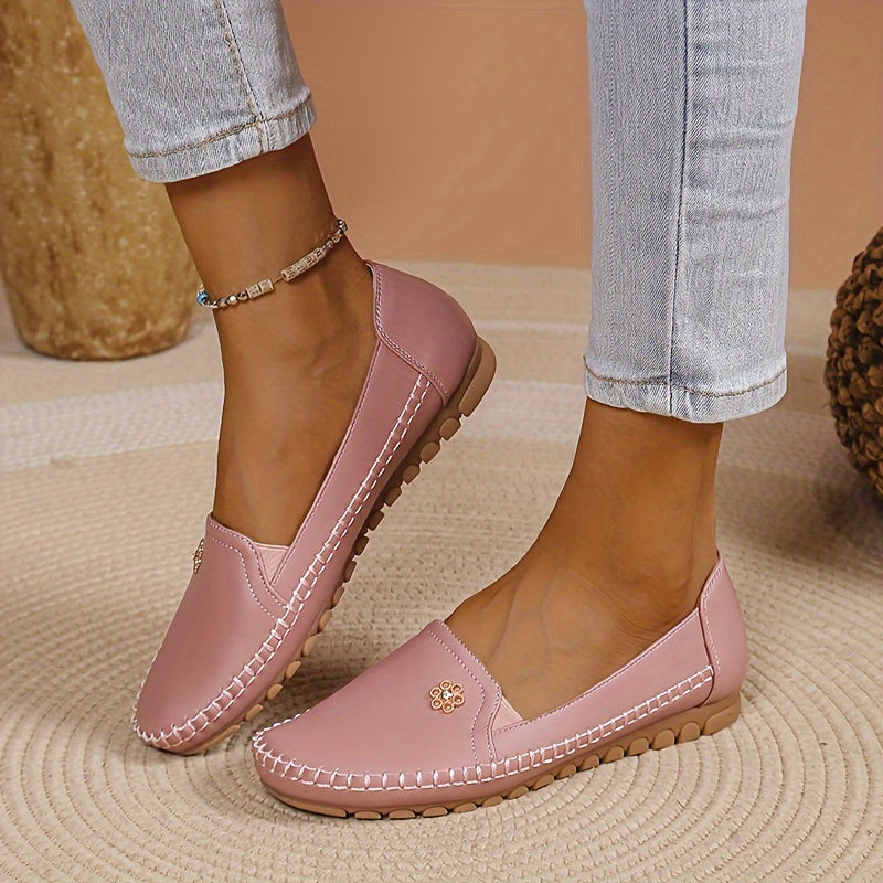 White – Unisex Slip-On Loafers with a Hands-Free Fit