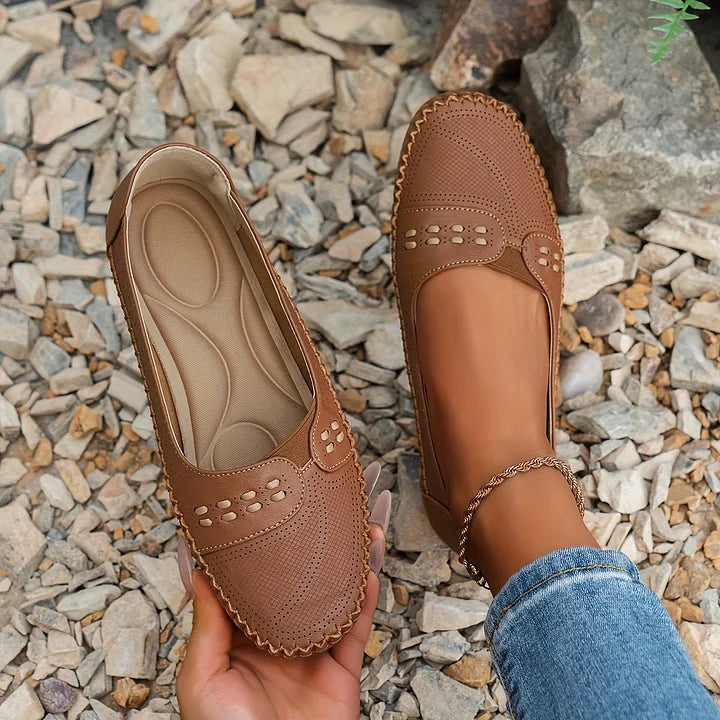 Women's Orthopedic Flats with Cushioned Insole and Arch Support