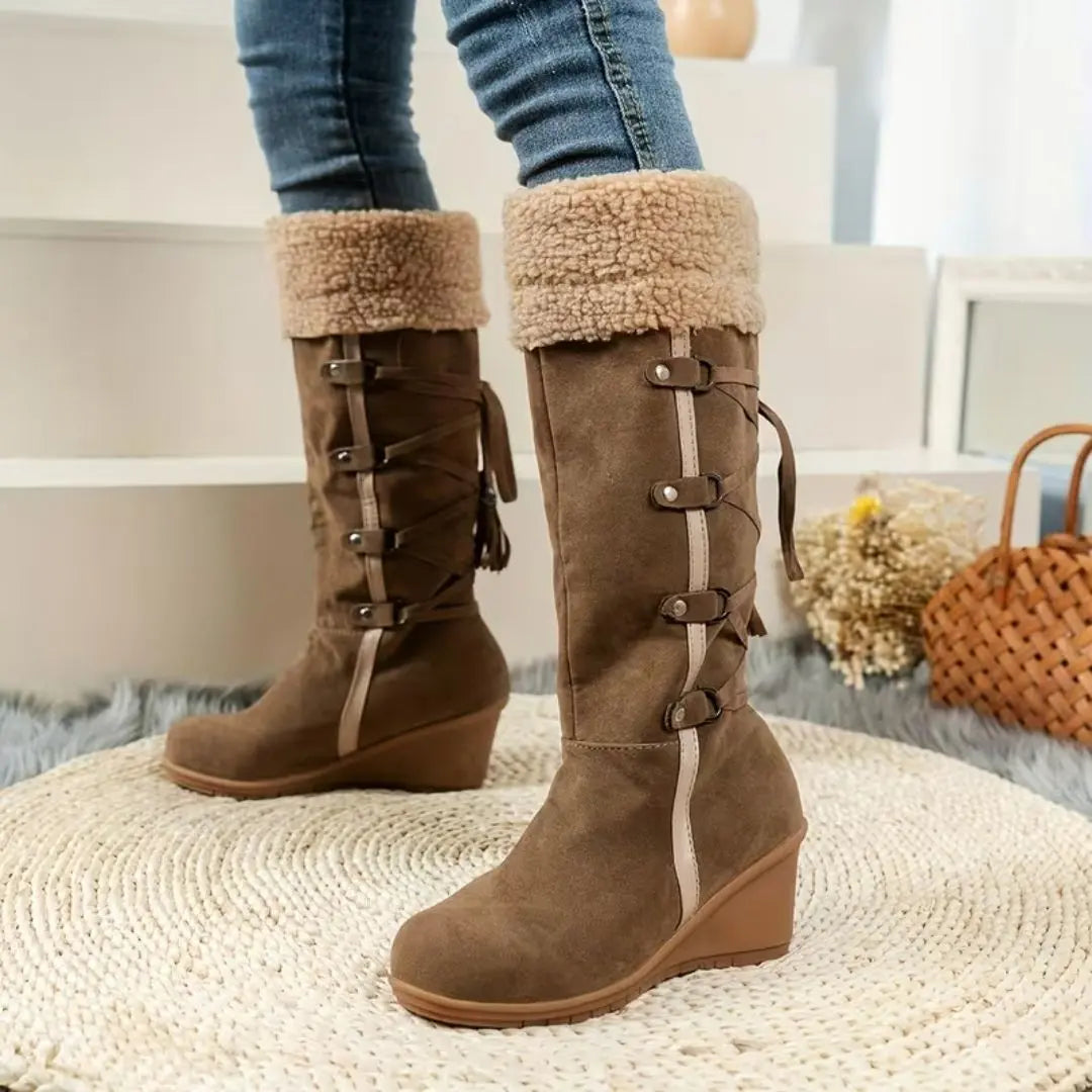 Jill – Women's Wide Calf Boots with a Stretch Shaft